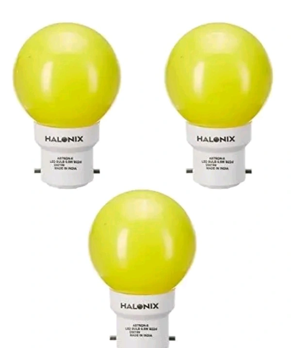 Halonix B22 0.5-Watt Led 0.5W Night Bulb (Pack of 1, Round) - Red