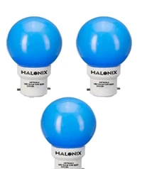 Halonix B22 0.5-Watt Led 0.5W Night Bulb (Pack of 1, Round) - Red