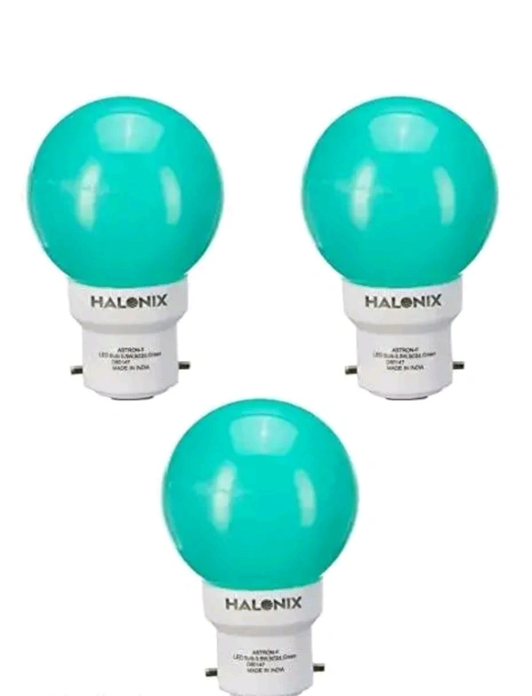 Halonix B22 0.5-Watt Led 0.5W Night Bulb (Pack of 1, Round) - Red