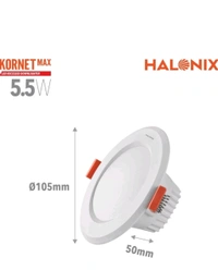 (UY) Halonix Kornet 5.5-Watt Concealed downlighter | Junction Box Downlighter | Cut Out- 3 inch | Surge Protection - Upto 4 KV (Pack of 1) Polycarbonate - pink