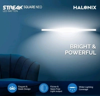 (MU) Halonix Streak Squar 20-Watt LED Batten (Cool White) - White, 20w, 6