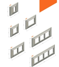 Zubbix 12 Module Black & White Modular Plate (Warranty 10 Year) - White, 2M