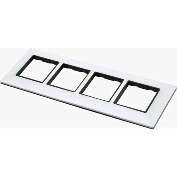 Zubbix 12 Module Black & White Modular Plate (Warranty 10 Year) - White, 8M Square