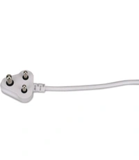 (DAAY) 4 way 6A International Socket with Single Switch 4 Socket Extension Boards (White, 1.5 m) - 1