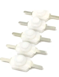 (GI) 20pcs 1208YD White/Black DC 30V 1A On Off Mini Push Button Switch 1208 - (Color: White& Black) 25+25= 50 Pcs