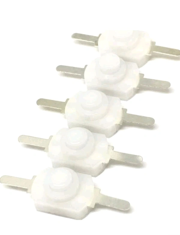 (GI) 20pcs 1208YD White/Black DC 30V 1A On Off Mini Push Button Switch 1208 - (Color: White& Black) 25+25= 50 Pcs