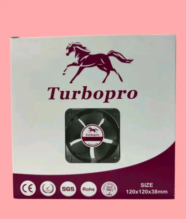  (FGA) Invater Fan  Turbopro 3 Inch 220 Volt AC Cooling Fan, 10.16 cm, 2200 RPM, Metal Body, Black