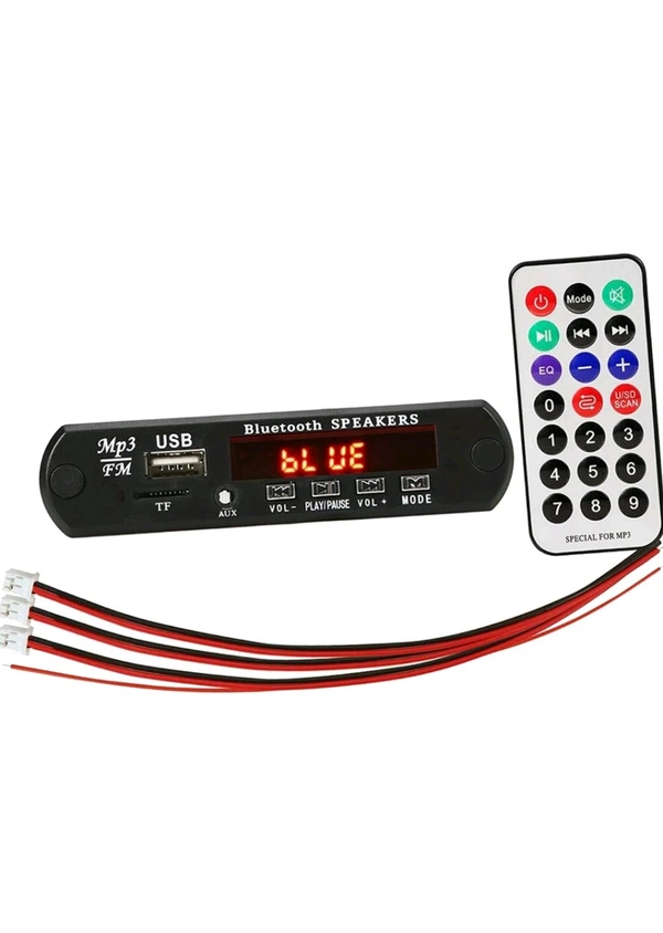 (BFM) USB Kit Bluthoot Small - Car FM Radio Bluetooth Speaker Amplifier Module MP3 Decoder Board TF USB AUX
