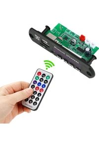 (BFM) USB Kit Bluthoot Small - Car FM Radio Bluetooth Speaker Amplifier Module MP3 Decoder Board TF USB AUX
