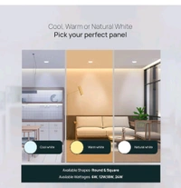 Panel Light :- LED Rimless Surface Panel Light- Moon Light 8 W Tow Years Guaranty  - WW, 8