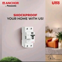 (CISS) Anchor by Panasonic Series 40 Ampere Dual Pole Insulator  Circuit Breaker Safe Reliable Protection - 40, 3