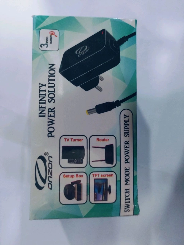 (SUF) 12V 2Amp Exellent Power Adaptor For Ac-Dc Converters,2 Pin Power Supply Ac Input 100-240V Output (12V 1A)-Black, AC DC Converters, Black - 1, 12, 2