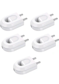 (NIIY) Zubbix Joy  6A 2 Pin Plastic Plug Top 240V (White) - 20, 6