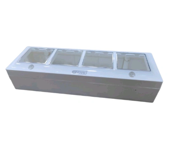(TFF) 8 Module Rectangular Modular Gang Box - 8M Horizontal, 10