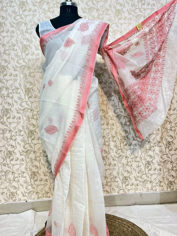 Supernet Chikankari Saree