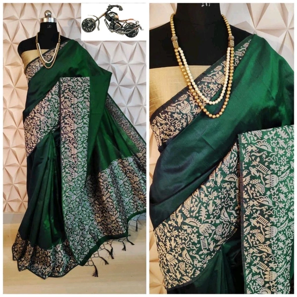 RICH PALLU ROW SILK WEAVING WORK WITH STYLISH LOOK*