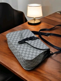 Women’s Crossbody sling bags.                   Adjustable long belt 
GG leather 
Size -9/6/3 inches 
