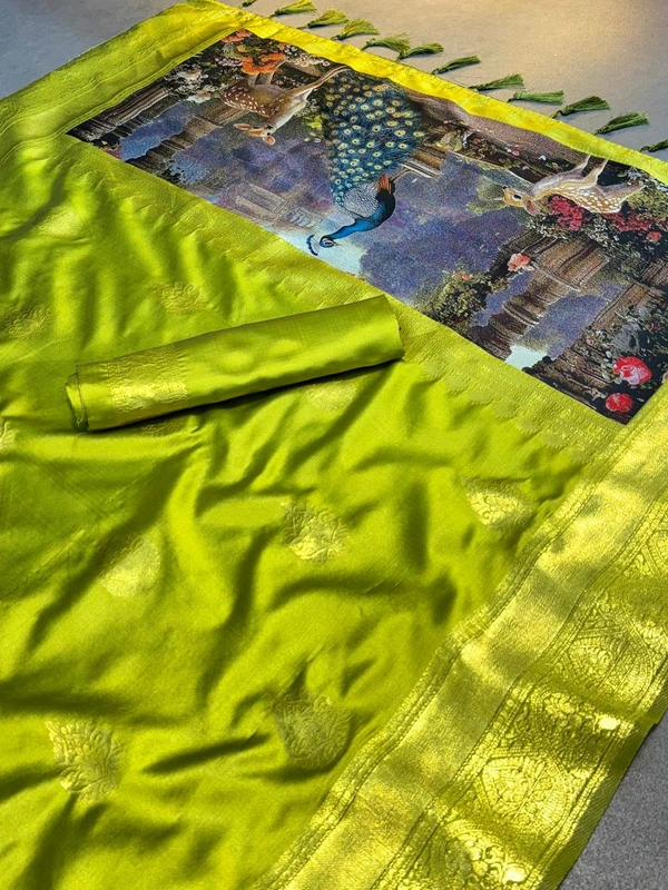 BIGGER RICH 3D WEAVING PALLU KATAN SILK ZARI SAREE*

RICH ZARI KATAN SILK ZARI WEAVING SAREE  TUSSLE 
