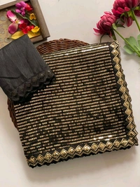*New Bollywood BlockBuster SEQUINS Design Launching*

Fabric Details
Full Saree Of Heavy quality 60 gram Georgette
Heavy Dual Sequins 3MM & 5MM EMBRODERY Sequins Work In Saree
BEAUTIFUL 5MM LACE BORDER IN SAREE
4.4 MTR WORK DONE IN SAREE
BLOUSE-SILK*
Premium Quality*