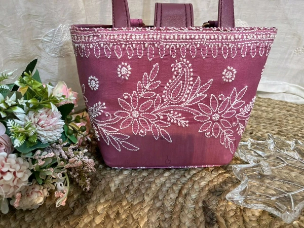 Women Handbag Chikankari 