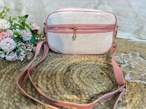 Women Crossbag Chikankari  - Tutu