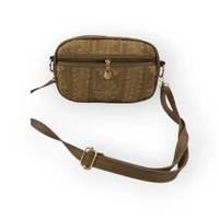 Women Crossbag Chikankari  - Cinnamon