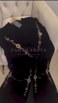 Farah Abaya Handwork Abaya Imported Nida Fabric Abaya (Imported) - 60