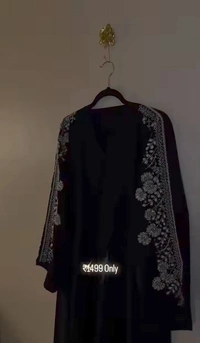 Al Ghilaf Abaya Handwork Abaya Imported Nida Fabric Abaya (Imported) - 60