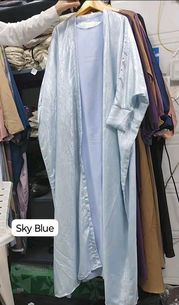 Ajman Abaya 2 Piece Shimmer Abaya Kaftan Shrug Abaya - 56
