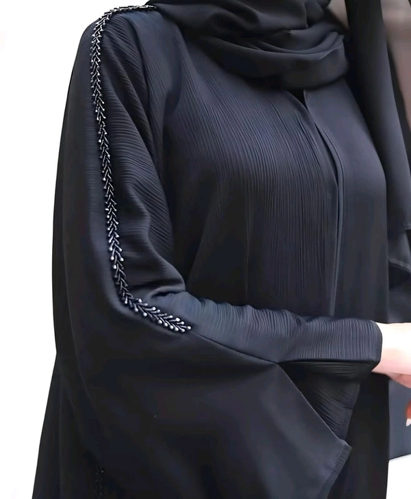Al Maryam Abaya Handwork Abaya Zoom Fabric Abaya  - 58