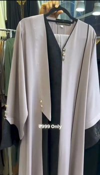Al Ruzna Abaya Fancy Designer Abaya Korean Prada Fabric (Imported) - 56