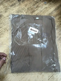 Al Kareem Pleated Abaya Imported Dubai Abaya Korean Prada Fabric (Imported) - Mocha Brown, 54