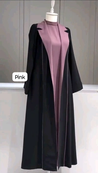 Al Kiswah Coat Abaya Korean Fabric Abaya2 Pc Shrug Abaya (Imported) (UAE) - Nude, 60