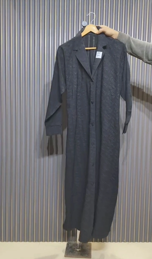 Al Arab Coat Abaya imported Self Design Fabric Abaya (Imported) - White, 56
