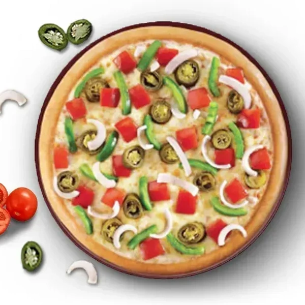 Farm House Pizza (Onion, Tomato, Capsicum, Mashrooms) - Large