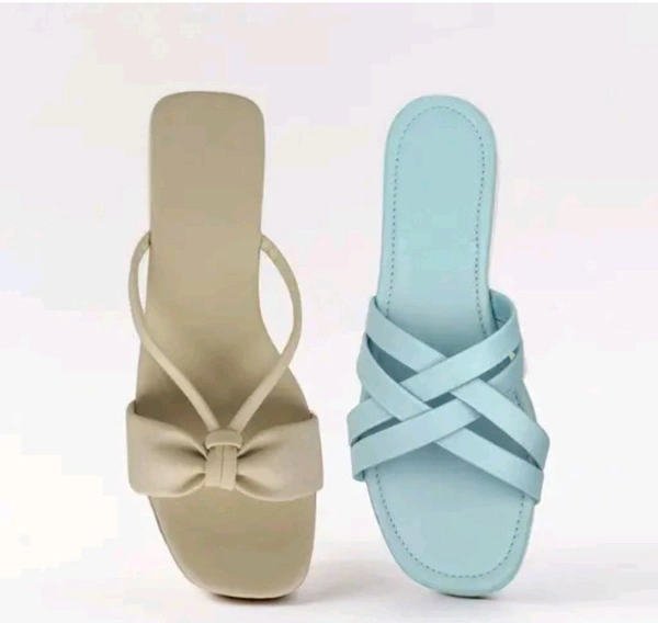 Ethnic Flats Combo for Women – Trendy & Comfortable Sandals for Casual & Festive Outfits
Material: EVA
Net Quantity (N): 2
Occasion: Dailywear
Ornamentation: Bows
Upgrade your wardrobe with stylish and comfortable women’s footwear! Whether it’s chic sandals, comfy flats, trendy heels, or casual slippers,  - 6