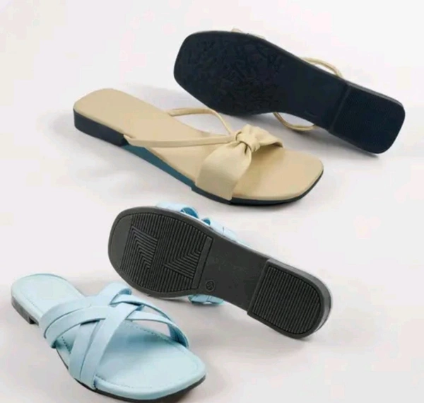Ethnic Flats Combo for Women – Trendy & Comfortable Sandals for Casual & Festive Outfits
Material: EVA
Net Quantity (N): 2
Occasion: Dailywear
Ornamentation: Bows
Upgrade your wardrobe with stylish and comfortable women’s footwear! Whether it’s chic sandals, comfy flats, trendy heels, or casual slippers,  - 6