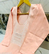 Women kurti set
Name: Women kurti set
Kurta Fabric: Cotton
Bottomwear Fabric: Cotton
Sleeve Length: Three-Quarter Sleeves
Set Type: Kurta With Dupatta And Bottomwear
Bottom Type: Pants
Pattern: Embroidered
Net Quantity (N): Single
Sizes:
 - Perano, S