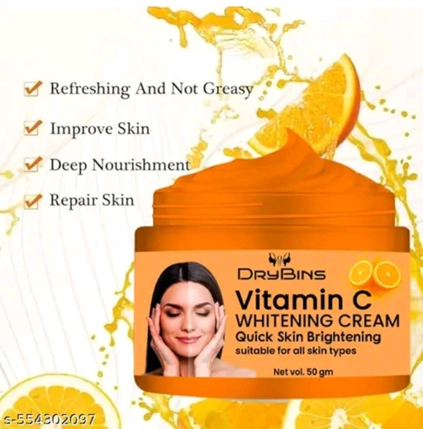 Drybins Vitamin-C Advanced Multivitamin Face Cream Daily Illuminating Moisturizer for Glowing Skin,Vitamin C face brightening cream pack of 1
Name: Drybins Vitamin-C Advanced Multivitamin Face Cream Daily Illuminating Moisturizer for Glowing Skin,Vitamin C face brightening cream pack 
