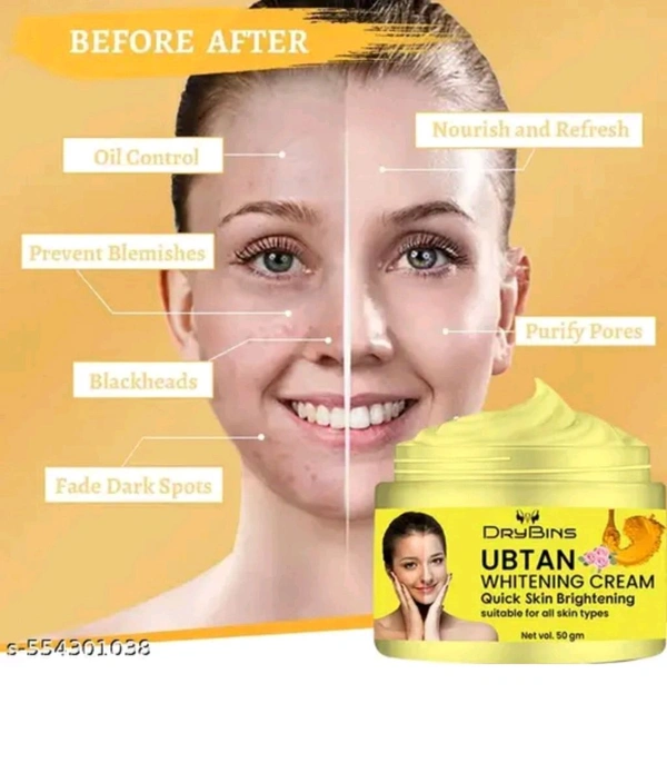 Drybins ubtan Skin Whitening Cream Look as young as U feel -Acne Face Cream, Face Cream For Oily Skin, Anti Pimple Cream, Face Cream For Men and women 50g pack of 2
Name: Drybins ubtan Skin Whitening Cream Look as young as U feel -Acne Face Cream, Face Cream For Oily Skin, Anti Pimple Cream, Face Cream For Men 