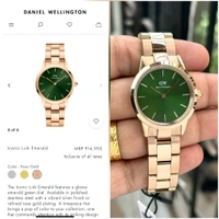 Daniel Wellington’s Iconic Link Emerald – A Luxury Timepiece With A Bold Emerald Dial And Rich Rose Gold Finish