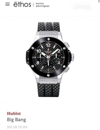 Hublot Big Bang 5 Hand all gloss finishing, iconic Strap collection representing