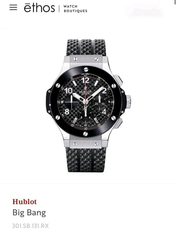 Hublot Big Bang 5 Hand all gloss finishing, iconic Strap collection representing