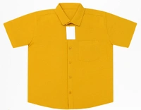 Pure Cotton Shirt - Yellow, 44