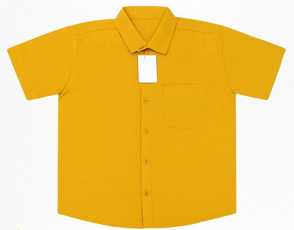 Pure Cotton Shirt - Yellow, 44