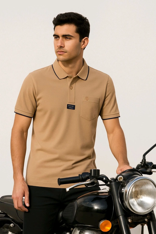 Men's Casual  T-Shirt - 2 XXL
 - XXL 44, Raw Sienna