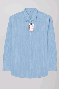 Men's Casual Full Hands Cotton Shirt XXL 44 Size Available - Sail, XXL 44