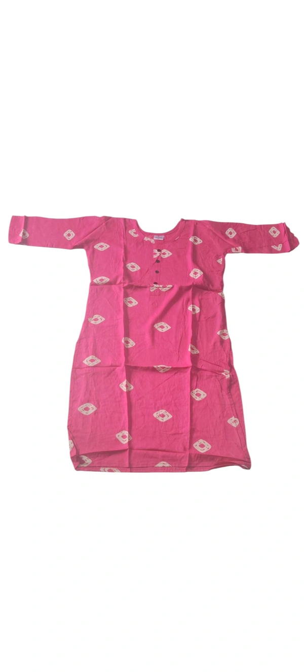 Rayon printed tops for girls Xl Size Available - 1, Magenta / Fuchsia, XL