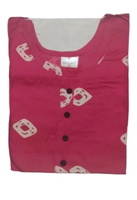 Rayon printed tops for girls Xl Size Available - 1, Magenta / Fuchsia, XL