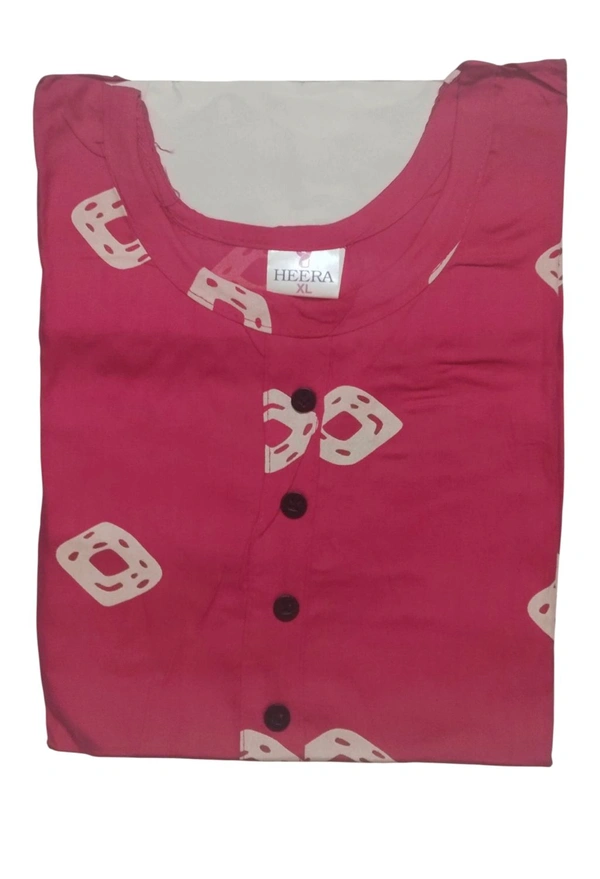 Rayon printed tops for girls Xl Size Available - 1, Magenta / Fuchsia, XL